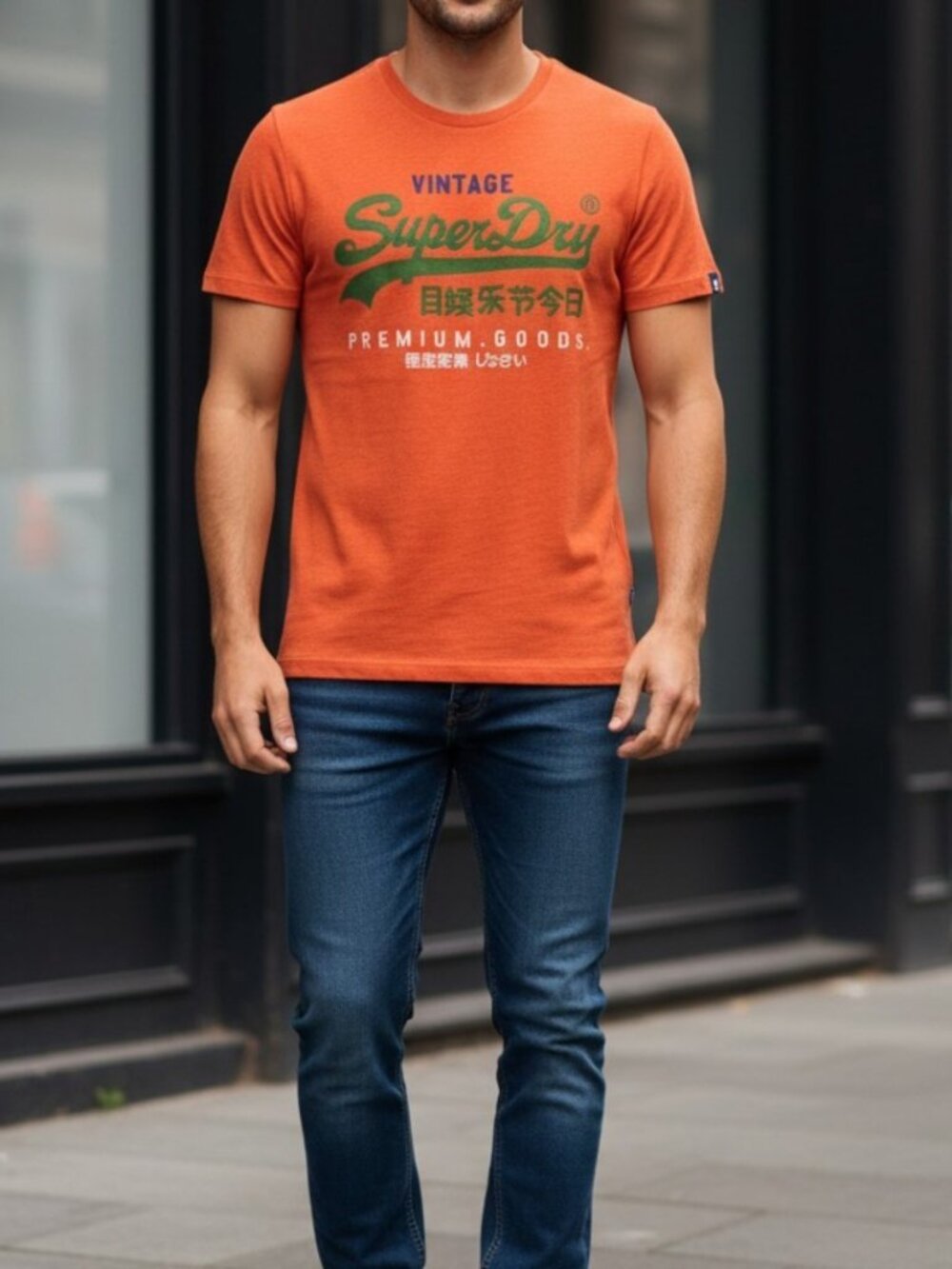 🔥 Classic Vintage Superdry "Premium Goods" Graphic T-Shirt 🔥